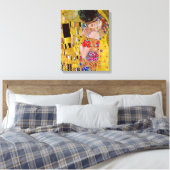 Gustav Klimt - Der Kuss Leinwanddruck (Insitu (Schlafzimmer))