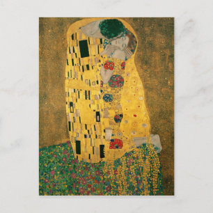 Gustav Klimt Der Kuss (Liebende) GalerieHD Vintage Postkarte