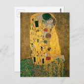 Gustav Klimt Der Kuss (Liebhaber) GalerieHD Vintag Postkarte (Vorne/Hinten)