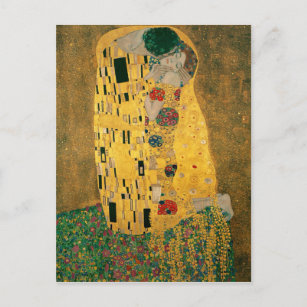 Gustav Klimt Der Kuss (Liebhaber) GalerieHD Vintag Postkarte
