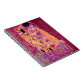 Gustav Klimt Der Kuss Lila Notizblock (Rechte Seite)