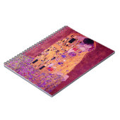 Gustav Klimt Der Kuss Lila Notizblock (Linke Seite)