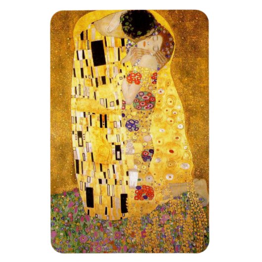 Gustav Klimt Der Kuss Magnet (Vertikal)