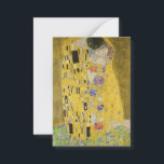Gustav Klimt - Der Kuss Mitteilungskarte<br><div class="desc">Der Kuss - Gustav Klimt 1907-1908</div>