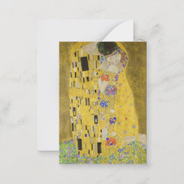 Gustav Klimt - Der Kuss Mitteilungskarte