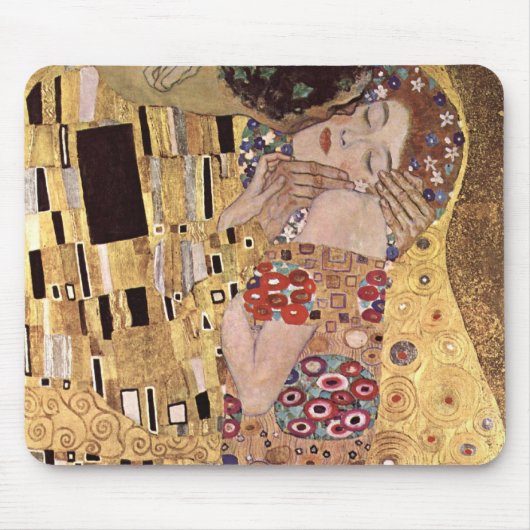 Gustav Klimt ~ der Kuss Mousepad (Vorne)