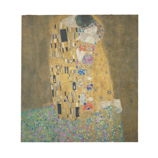 Gustav Klimt - Der Kuss Notizblock (Vorderseite)