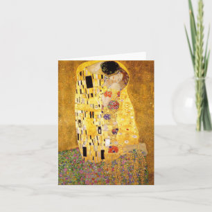 Gustav Klimt Der Kuss Notizkarte Karte