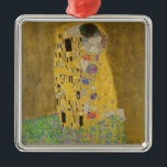 Gustav Klimt "Der Kuss" Ornament Aus Metall<br><div class="desc">Gustav Klimts Meisterwerk: "Der Kuss". "Der Kuss", erstellt vom österreichischen Maler Gustav Klimt. Es gilt als sein berühmtestes Werk. Er malte es zwischen den Jahren 1907 und 1908, die den Höhepunkt seiner "Goldenen Periode" bildeten, als er eine Reihe von Werken malte, die Blattgold verwendeten. Österreich betrachtet "The Kiss" als nationalen...</div>