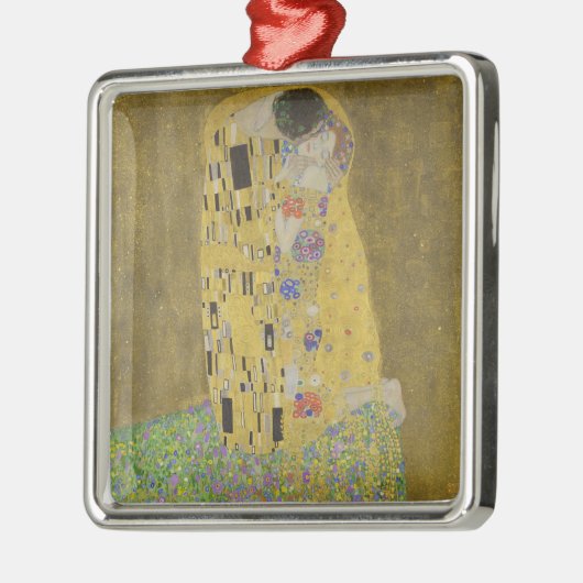 Gustav Klimt "Der Kuss" Ornament Aus Metall (Links)