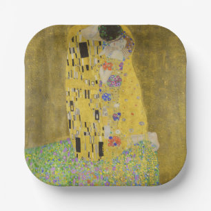 Gustav Klimt - Der Kuss Pappteller