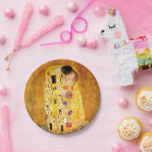 Gustav Klimt "der Kuss" Pappteller (Party)