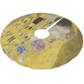 Gustav Klimt - Der Kuss Polyester Weihnachtsbaumdecke (Schrägansicht)