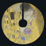 Gustav Klimt - Der Kuss Polyester Weihnachtsbaumdecke<br><div class="desc">Der Kuss - Gustav Klimt 1907-1908</div>