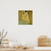 Gustav Klimt - Der Kuss Poster (Küche)