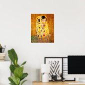 Gustav Klimt "Der Kuss" Poster (Heimbüro)