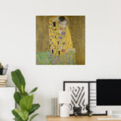 Gustav Klimt Der Kuss Poster (Heimbüro)