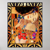 Gustav Klimt - Der Kuss Poster (Vorne)