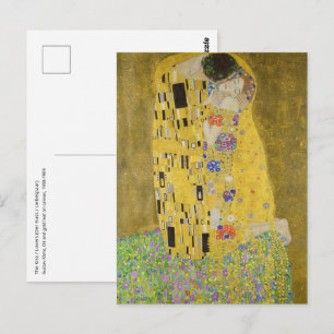 Gustav Klimt - Der Kuss Postkarte