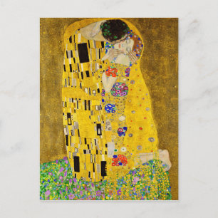 Gustav Klimt - Der Kuss Postkarte