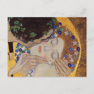 Gustav Klimt - Der Kuss Postkarte