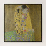 Gustav Klimt, der Kuss Puzzle<br><div class="desc">Puzzle mit dem Gustav Klimt Kunstwerk namens "Der Kuss" mit einer schwarzen Grenze. "The Kiss" Gemälde sind ein Gemälde mit einem Mann und einer Frau in einem Kuss auf einem Imitat mit goldenem und grünem Hintergrund. Personalisierbar.</div>