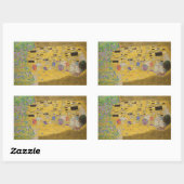 Gustav Klimt "Der Kuss" Rechteckiger Aufkleber (Blatt)