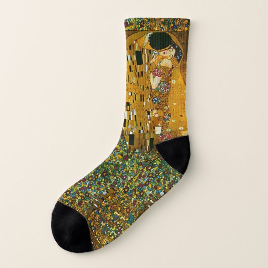 Gustav Klimt, der Kuss, schöne Kunstsocken Socken (Links - Außen)