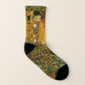 Gustav Klimt, der Kuss, schöne Kunstsocken Socken (Links - Innen)