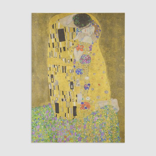 Gustav Klimt - Der Kuss Seidenpapier
