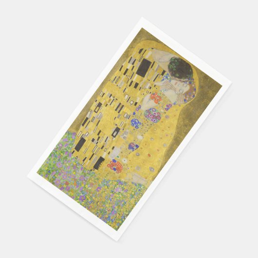 Gustav Klimt - Der Kuss Serviette (Ecke)