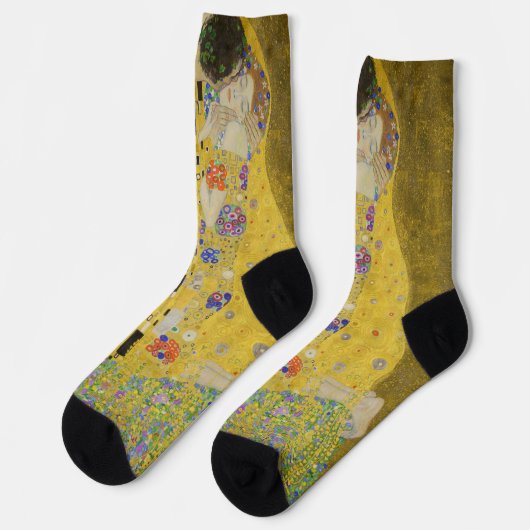 Gustav Klimt - Der Kuss Socken (Linkes Detail)