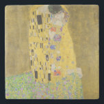 Gustav Klimt - Der Kuss Steinuntersetzer<br><div class="desc">Der Kuss - Gustav Klimt 1907-1908</div>
