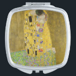 Gustav Klimt - Der Kuss Taschenspiegel<br><div class="desc">Der Kuss - Gustav Klimt 1907-1908</div>