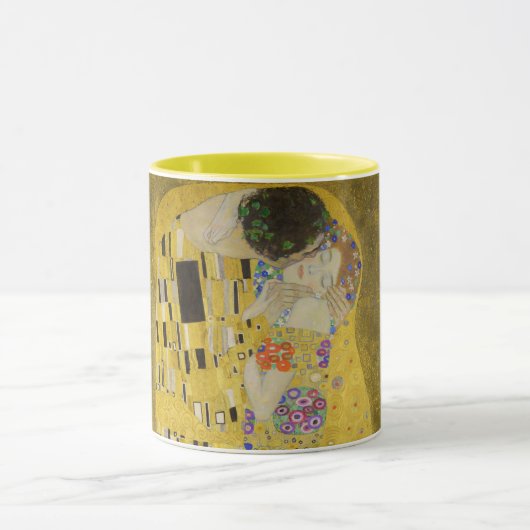 Gustav Klimt - Der Kuss Tasse (Zentrum)