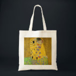Gustav Klimt der Kuss Tragetasche<br><div class="desc">Der Kuss gemalt von Gustav Klimt.</div>