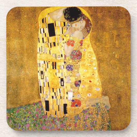 Gustav Klimt Der Kuss Untersetzer (Vorderseite)