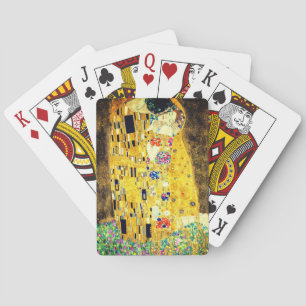 Gustav Klimt - Der Kuss/ Valentinstagskunst Spielkarten