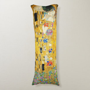 Gustav Klimt Der Kuss Vintage Art Nouveau Gemälde Seitenschläferkissen