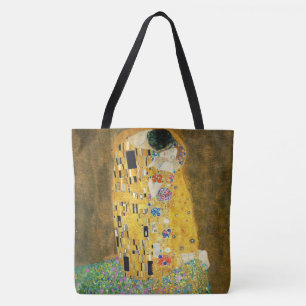 Gustav Klimt Der Kuss Vintage Art Nouveau Gemälde Tasche