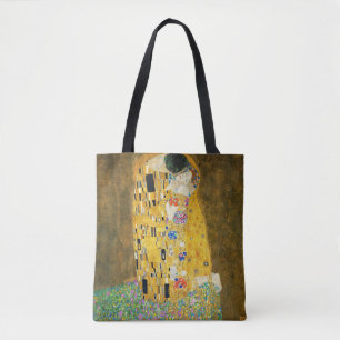 Gustav Klimt Der Kuss Vintage Art Nouveau Gemälde Tasche