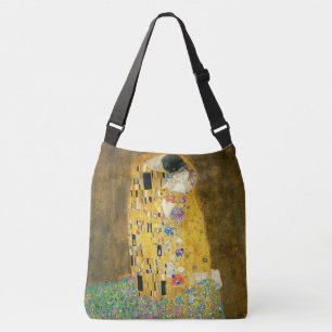 Gustav Klimt Der Kuss Vintage Art Nouveau Gemälde Tragetaschen Mit Langen Trägern