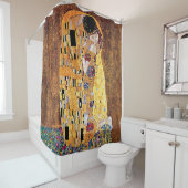 Gustav Klimt - Der Kuss - Vintager Jugendstil Duschvorhang (Beispiel)