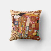 Gustav Klimt - Der Kuss - Vintager Jugendstil Kissen (Rückseite)