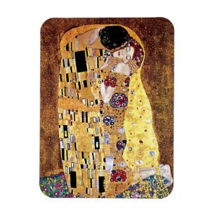 Gustav Klimt - Der Kuss - Vintager Jugendstil Magnet