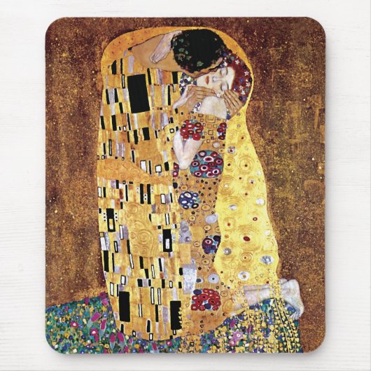 Gustav Klimt - Der Kuss - Vintager Jugendstil Mousepad (Vorne)
