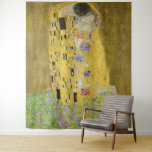 Gustav Klimt - Der Kuss Wandteppich<br><div class="desc">Der Kuss - Gustav Klimt 1907-1908</div>
