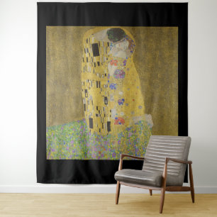 Gustav Klimt, der Kuss Wandteppich