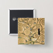 Gustav Klimt - Der Lebensbaum, Stoclet-Fries Button (Vorne & Hinten)