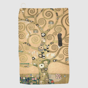 Gustav Klimt - Der Lebensbaum, Stoclet-Fries Golfhandtuch